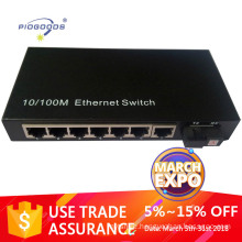 10/100M 7ethernet ports fiber optical media converter